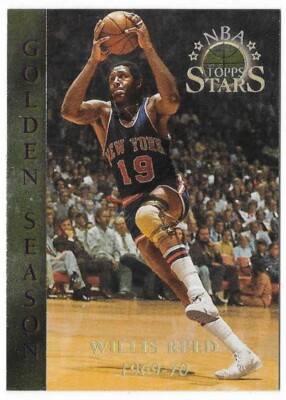 WILLIS REED 1996 Topps NBA Stars Basketball GS # 87 New York Knicks HOF ...