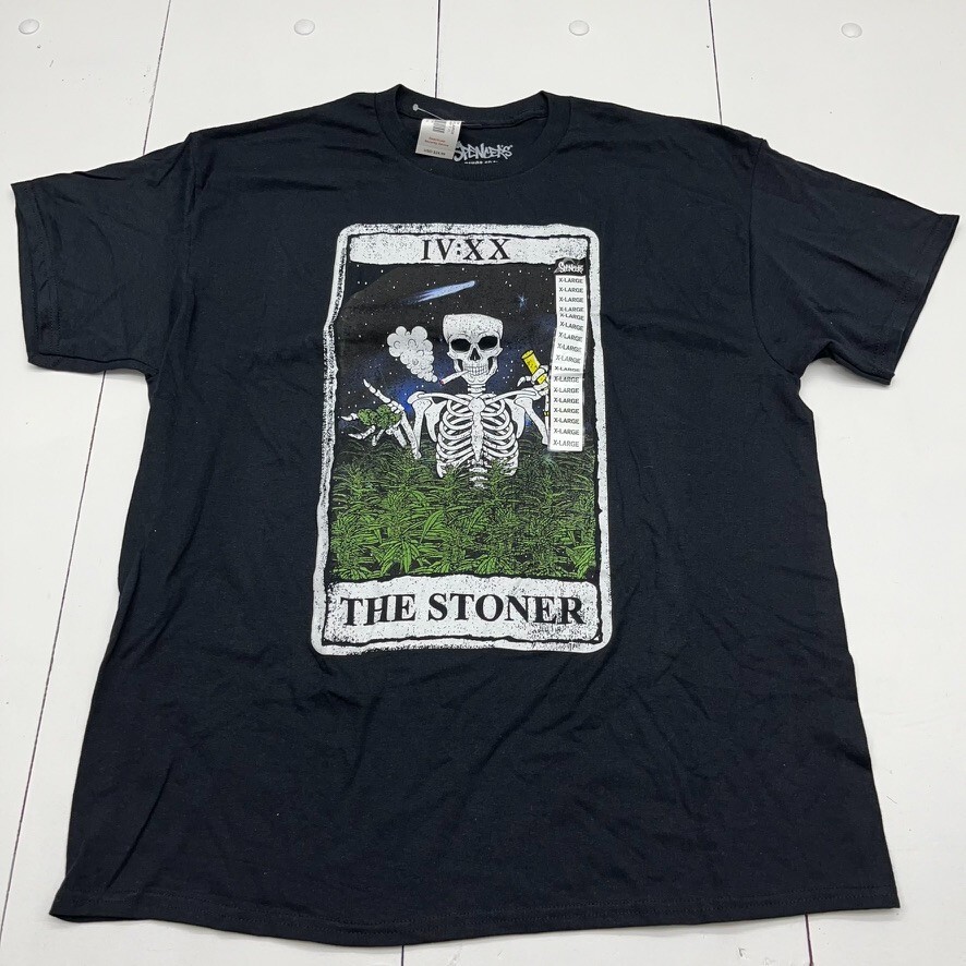 Spencers Black Tarot Card Graphic Print T-Shirt Unisex Adult Size
