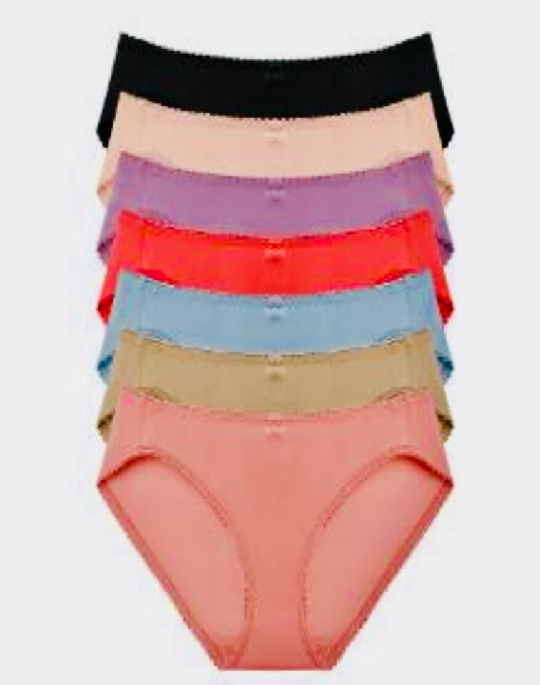 Women Briefs 3, 6 or12 Bikini High cut Panties Undies Satin Silky Cool Lot 63021 - Image 4 of 4