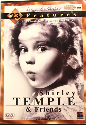 SHIRLEY TEMPLE & FRIENDS (DVD 2009 4-Disc Set) 23 Features! VG+ Cond Ships Free