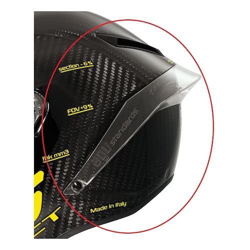 AGV CRASH HELMET CLEAR REPLACEMENT PISTA GP-R GP-RR REAR SPOILER | eBay