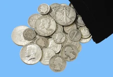 SILVER ESTATE SALE LOT ~ PRE 1965 MIXED 90% US OLD COINS ~ SURVIVAL MONEY