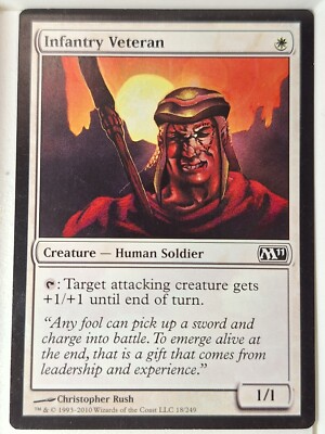 Infantry Veteran - Magic 2011 Core Set M11 - Magic the Gathering MTG ...
