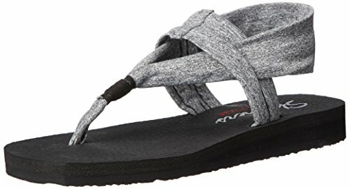skechers flip flops grey