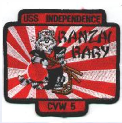 4'' NAVY CV-62/CVW-5 BANZAI CRUISE EMBROIDERED PATCH