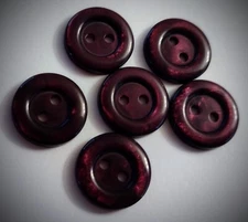5/8" 2-Hole Maroon Craft/Clothing Buttons