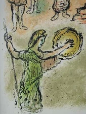 Marc CHAGALL: The Gathering of the Gods, Lithograph #ODYSSEY HOMERE