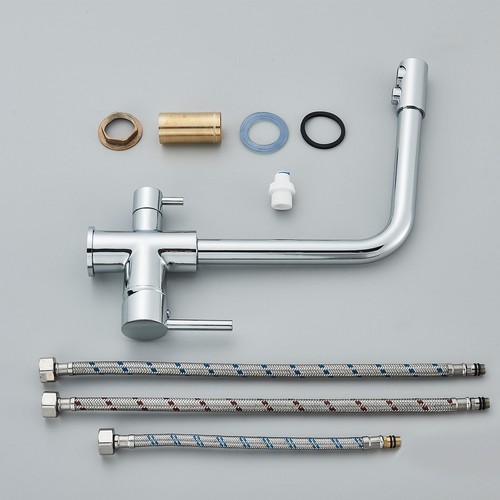 Küchenarmatur Chrom 3 Wege Wasserfilter Wasserhahn Edelstahl Trinkwasserhahn - Bild 10 von 11