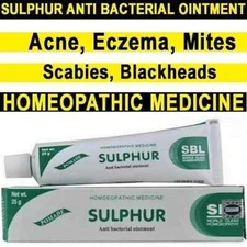 SULPHUR 10% OINTMENT CREAM ACNE BLACKHEAD SPOT  SCABIES PSORIASIS ECZEMA, 25gm