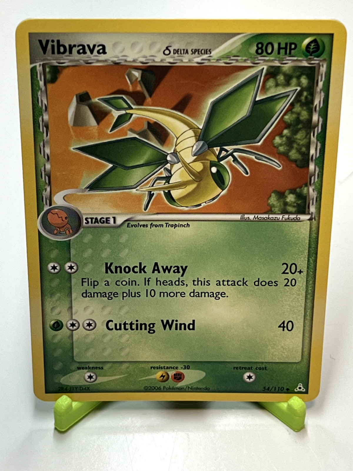 Pokemon Vibrava Delta Species 54/110 Holon Phantoms Uncommon  NM Condition