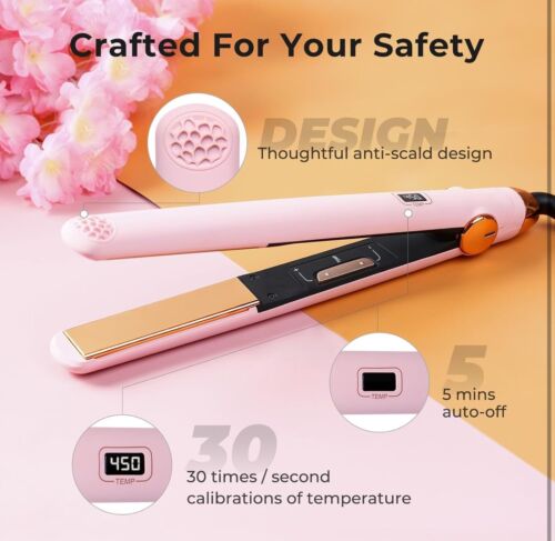 TYMO Flat Iron Hair Straightener and Curler 2 in 1 with 10s Fast Heating 1 In... - Picture 7 of 7