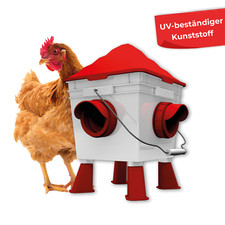 Futterautomat f&uuml;r H&uuml;hner (4 Anschl&uuml;sse) "MAX" 8 Liter