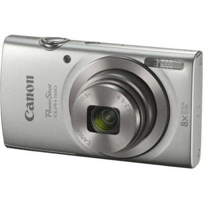 デジカメ　Canon PowerShot ELPH180 動作品SDカード付き Canon PowerShot ELPH 180 20MP Digital Camera Fast Shipping Sliver