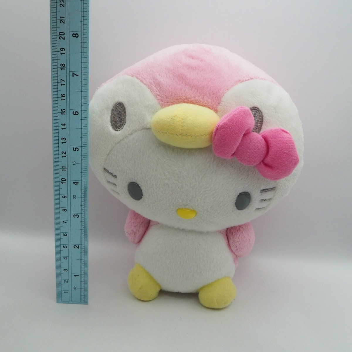 Hello Kitty x Steiff ぬいぐるみ 27cm ピンク Hello Kitty C1906 Sanrio NOTUSHTAG Pink Penguin Plush 7.5