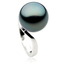 12mm AAA Tahitian Pearl Rings Pacific Pearls  Pearl rings with intricate designs