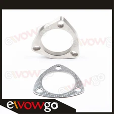 US STOCK 2.5" inch Exhaust Flange & Gasket Kit For 3-Bolt Turbo Downpipe