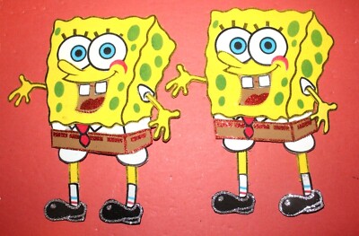 SPONGE BOB GLITTER BIRTHDAY PARTY SUPPLY DECORATION FOAM FOMI  10 FIGURES  