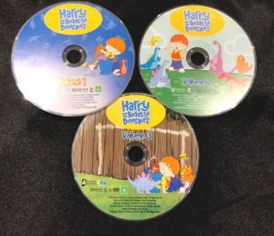 HARRY & THE BUCKET FULL OF DINOSAURS ~ VOL 1,2,3 ~ 3 DISC PAL DVD