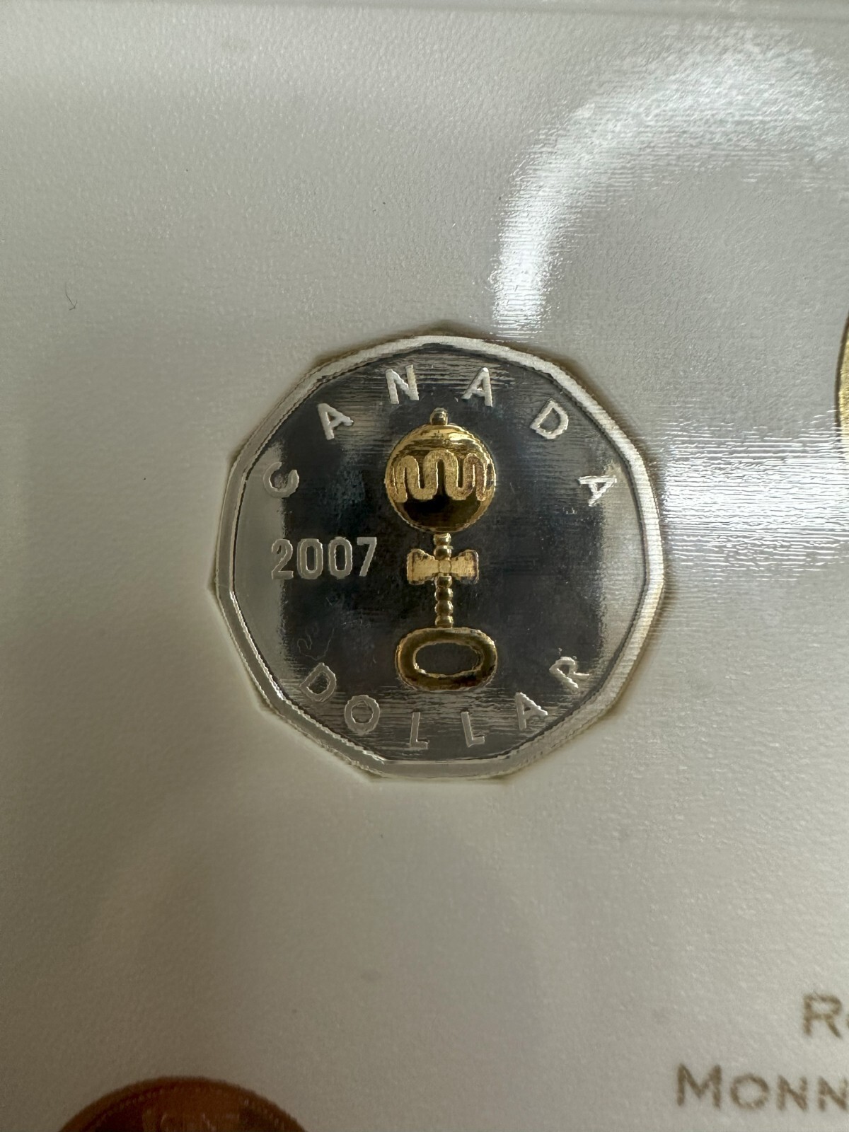 2007 Silver Dollar Gold Plated Rattle Baby Proof Set eBay