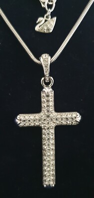 100% Original Swarovski Kette mit Kreuzanhänger