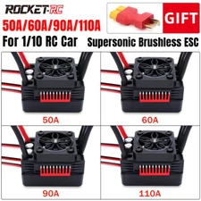 Rocket 50A 60A 90A ESC Waterproof Brushless Speed Controller for 1:10 RC Car