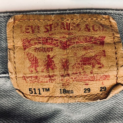 Levis 511 Slim Fit Boys Gray Wash Denim Jeans 100% Cotton 18 Reg 29 x 29 U8 - Picture 4 of 4