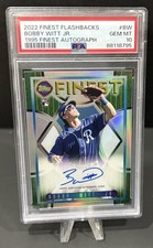 2022 Topps Finest Flashbacks Bobby Witt Jr. RC 1995 Finest Autograph 9/25 PSA 10