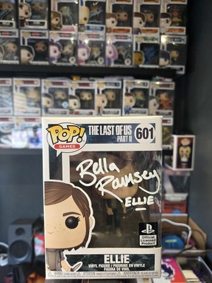Funko Pop Ellie the Last of US Figur signiert von Bella Ramsey