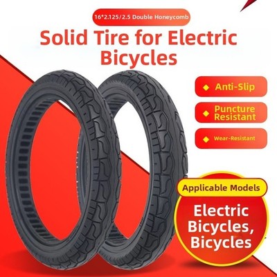 12x2 125 14x2 125 16x2 125 Electric Bike Solid Tire with Enhanced Stability