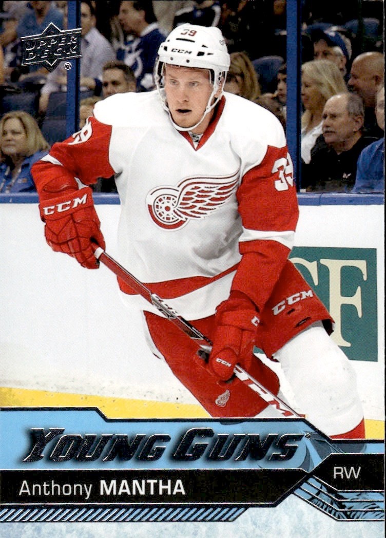 2016-17 Upper Deck #213 Anthony Mantha Rookie Young Guns RC Detroit Red Wings