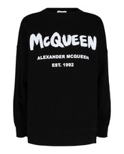 Alexander McQueen Womens Graffiti Logo Sweatshirt