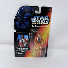 1995 Star Wars Power Of The Force Luke Skywalker X-Wing Kenner Action Figure NIP