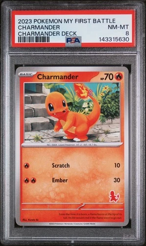 2023 POKEMON MY FIRST BATTLE-CHARMANDER DECK CHARMANDER PSA 8