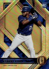 2021 Panini Chronicles Keibert Ruiz #6 Gold Standard Red Los Angeles Dodgers 32K