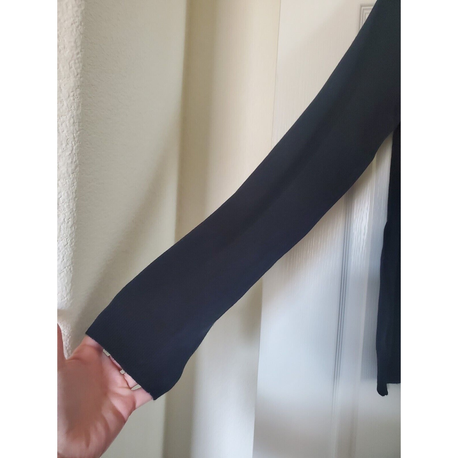 Parkhurst Cocktails Rhinestone Black Long Sleeve Soft Party Sweater Women's XL