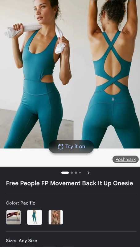Free People Movement Back It Up Green Athletic Jumpsuit, Size s