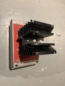 High voltage heat sink w/connectors high current rectifier? diodes Aluminum