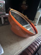 Miroir vintage Space Age orange années 70 design pop rétro 