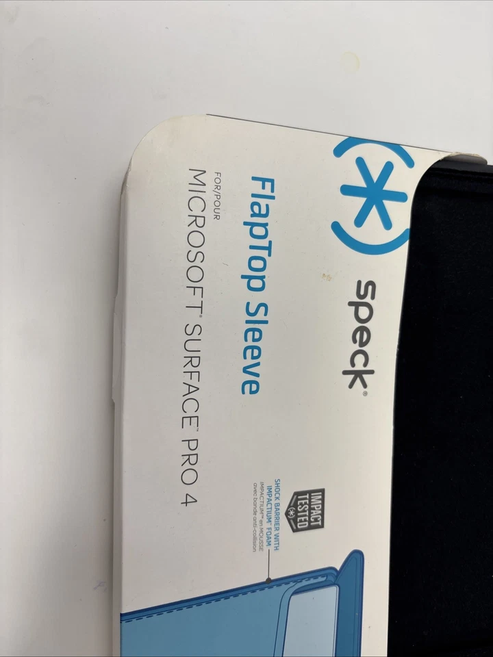 NEW Speck Flaptop Sleeve BLACK for Microsoft Surface 4 Pro 78377 secure flap - Image 3 of 4