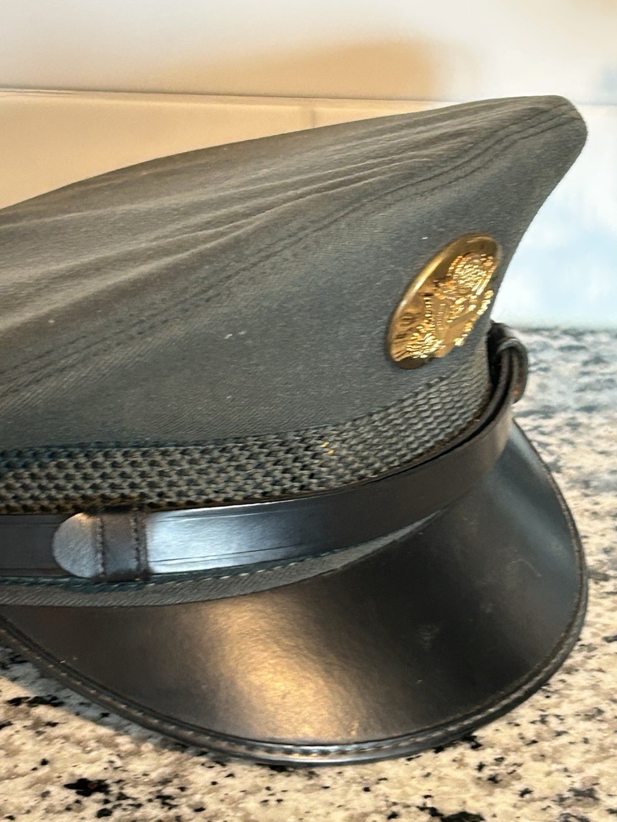 Vtg 1965 Vietnam War AG-44 US Army Dress Green 7.25" Wool Cap Hat 1G54