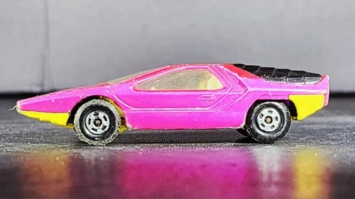 Vintage 1970 Matchbox Superfast Alfa Carabo #75 Pink Magenta Rare Vintage
