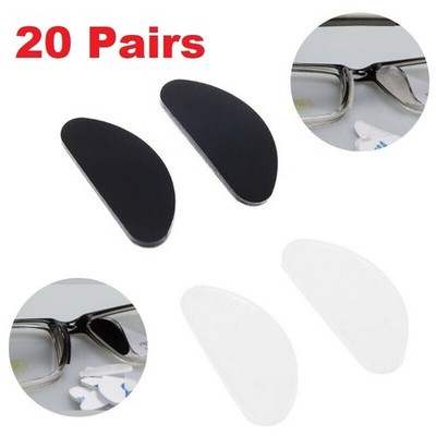 20 Paar Adhesive Nasenpads Brillen Pads & Anti Rutsch Silikon Brillen