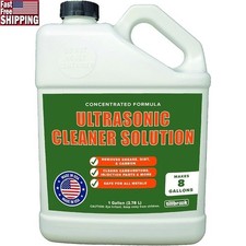 Ultrasonic Cleaner Solution Carburetors Engine Parts Metals Safe Non-Toxic 128oz