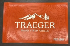 Traeger Grill Mat Heavy Duty Orange Grilling