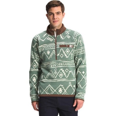 The North Face Men s Printed Gordon Lyons 1/4 Zip Fleece Pullover   Large