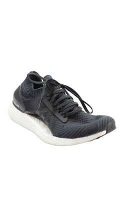 Nike Womens Lace Up Knit Ultra Boost Running Sneakers Black White Size 9
