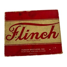 Flinch Card Game Complete with Instructions Red Box 1938 Vintage