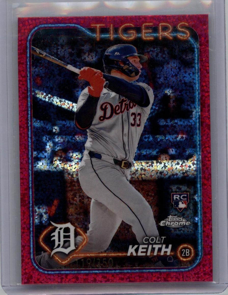 2024 Topps Chrome #2 Colt Keith Magenta Speckle Refractor #/350