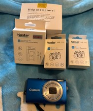 Canon PowerShot A4000 IS 16.0MP Digital Camera Working New Batteries And Charger