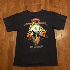 Y2K Vintage Navy Skull Shirt size Medium. 